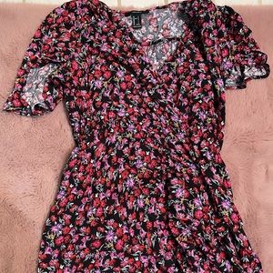 rose floral forever 21 dress !!